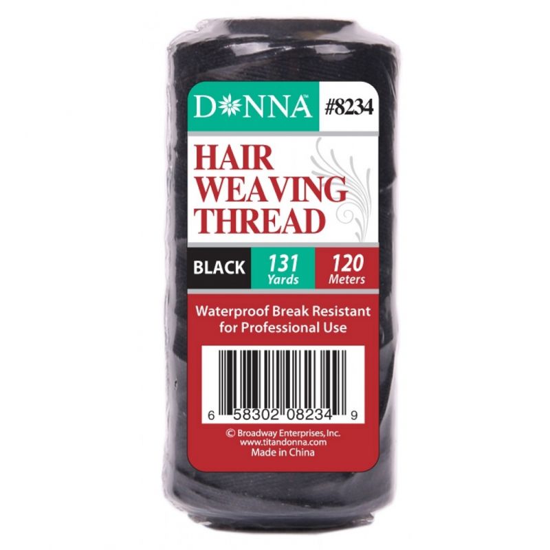 Donna Hair Weaving Thread- 131 yards (Black)