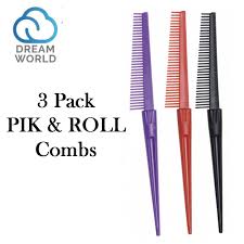 Dream World Pik & Roll Comb-3pcs