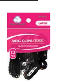 Dream World Wig Clips- 12pcs black