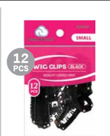 Dream World Wig Clips- 12pcs black