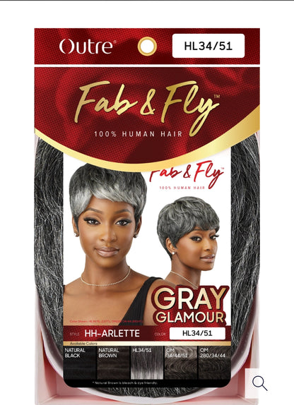 Outre Fab & Fly Gray Glamour Wig- Arlette