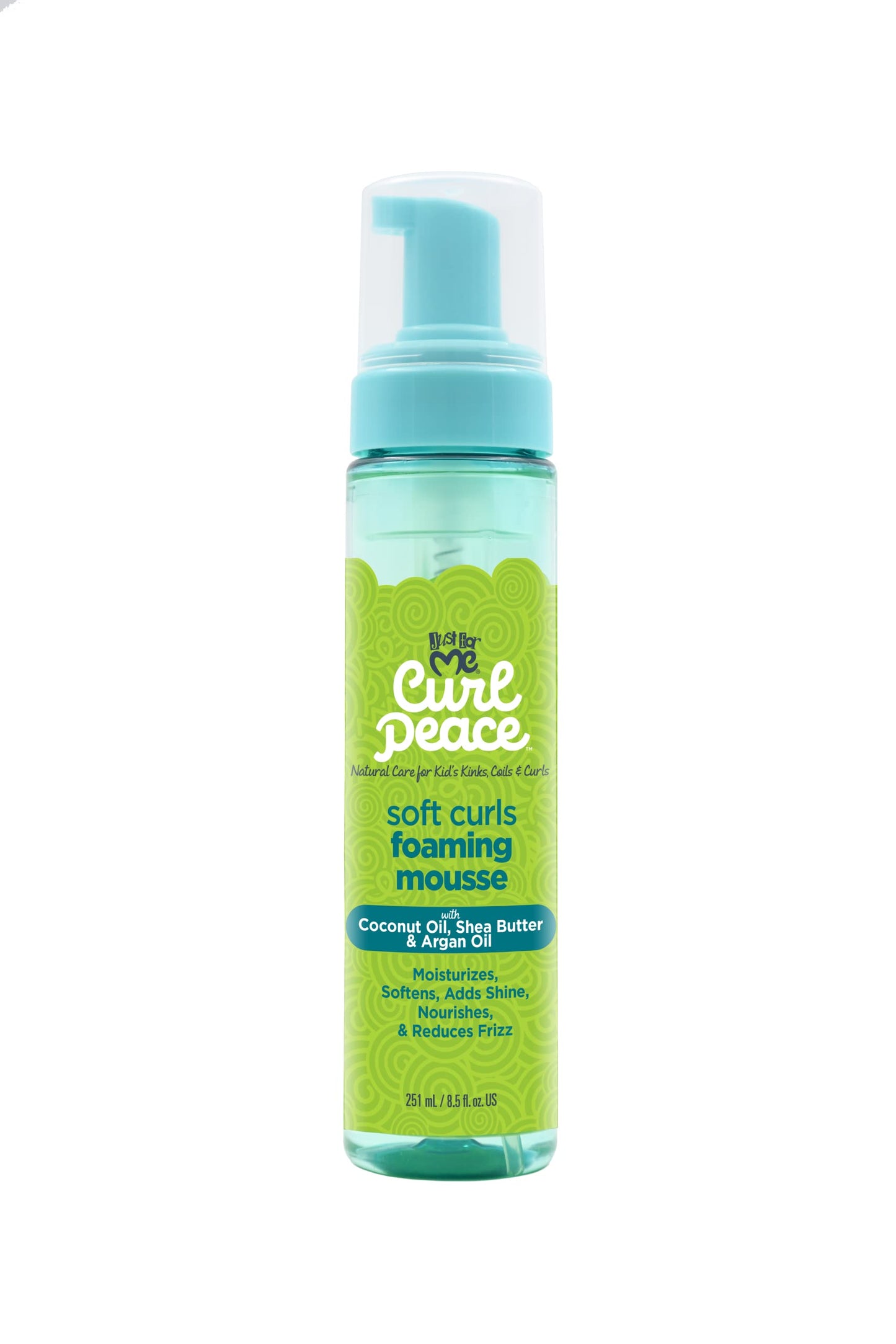 Just for Me Curl Peace Soft Curls Foaming Mousse- 8.5oz