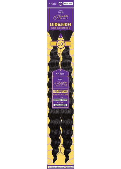 Outre Purple Pack Brazilian Bundle- Loose Deep Bulk 18”