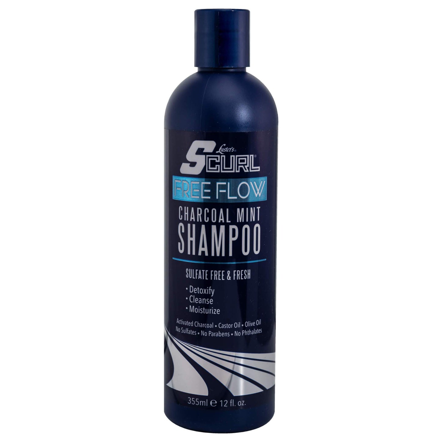 SCurl Free Flow Charcoal Mint Shampoo