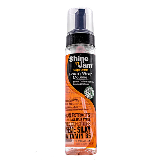 Shine 'n Jam Foam Wrap Mousse-8oz